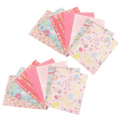  14 Sheets Of Stationery Paper Colorful Double Sided Vintage Floral Letter • £7.33