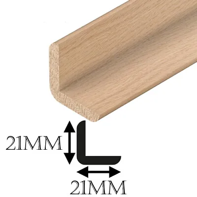 Angle Oak Corner Trim Moulding Beading Wooden Timber Edging Cushion MANY SIZES • £5.24