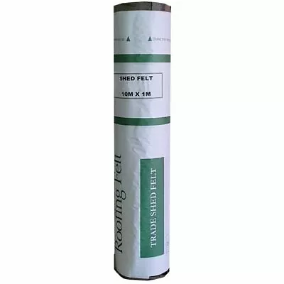 Rose Roofing Standard Shed Roof Felt Black Or Green Free Nails & Adhesive Option • £23.75
