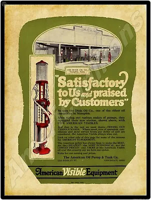 1924 American Visible Gas Pumps NEW Metal Sign: Cincinnati OhiO - Large Size • $33.88