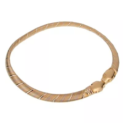 Cartier Vintage Panthere 18k Tri Color Gold Choker Necklace Multi-Tone Gold • $28944