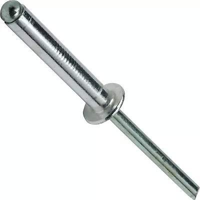 Pop Rivets 3/16  X 1  Aluminum Body Steel Mandrel Dome Head Blind Qty 50 • $15.29