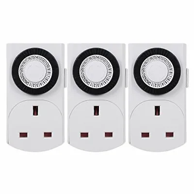 £20.90 • Buy NEW 24 Hour Plug In Compact Energy Saver Mini Mechanical Timer Switch3Pack UK S