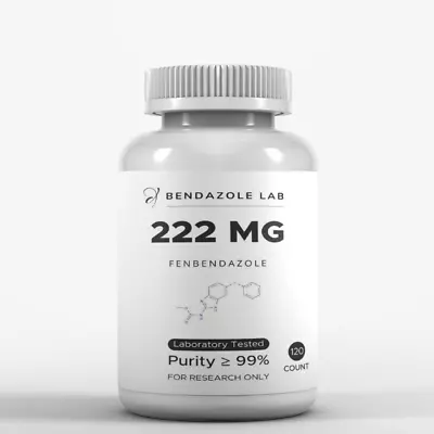 Fenbendazole 222 - 120 Caps - Bendazole Lab - Free Shipping  • $64.99