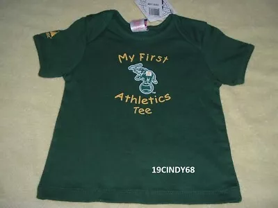 New Oakland A's Majestic   My First Athletics Tee  100% Cotton T-shirt-size 24 M • $7.75