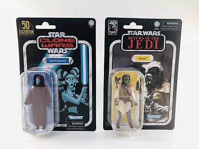 2 Figure Lot Star Wars Vintage Collection Wooof Aayla Secura VC 24 217 TVC NEW! • $19.99