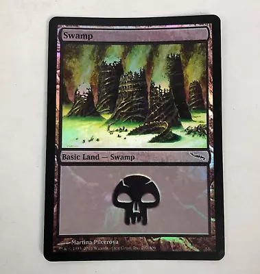 Magic The Gathering MTG Mirrodin: SWAMP Land FOIL NM • $1.99