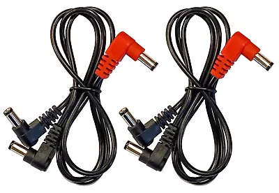 (2) Pack 2-Way Split Effects Pedal DC Power Cables For VooDoo Labs Power Supply • $8.99