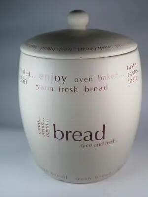 Kitchenalia RAYWARE EXPRESSIONS Large Ceramic Bread Crock 'bread Nice And Fresh' • $51.03