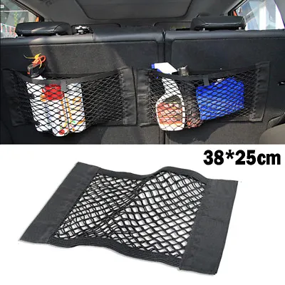 $8.79 • Buy Universal Car Rear Seat Back Side Trunk Cargo Net Mesh Storage Pocket Organizer