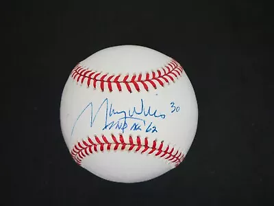 Maury Wills Signed Official National League Baseball  Mvp Nl '62  With Psa Coa • $74.99