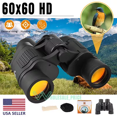 New Military Army 60X60 Binoculars W/ Night Vision High Clarity 3000M Waterproof • $36.09