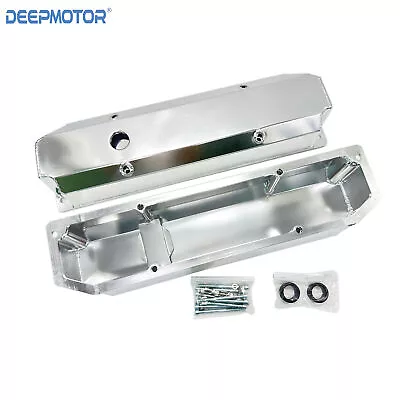 Aluminum Tall Valve Cover W/Hole For Mopar Big Block Chrysler BBC 383 440 Silver • $109.99