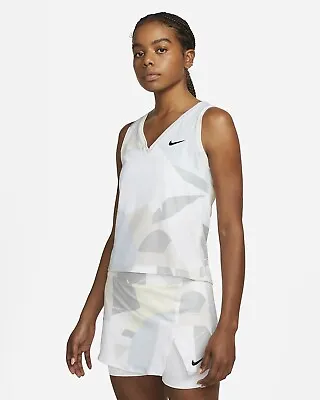£29.75 • Buy Nike Court Victory Tennis Vest Tank - White/Black - Small - S - DD8719-100
