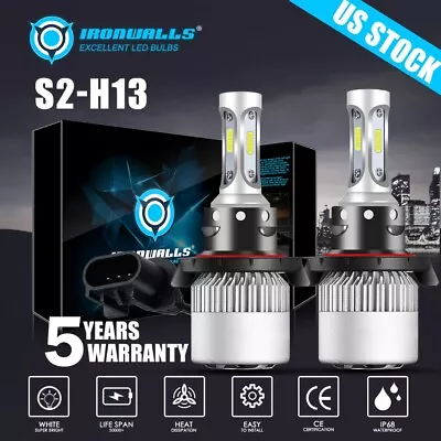 $17.99 • Buy H13 LED Headlight Bulbs For Ford F150 2004-2014 F-250 F-350 Super Duty 2005-2022