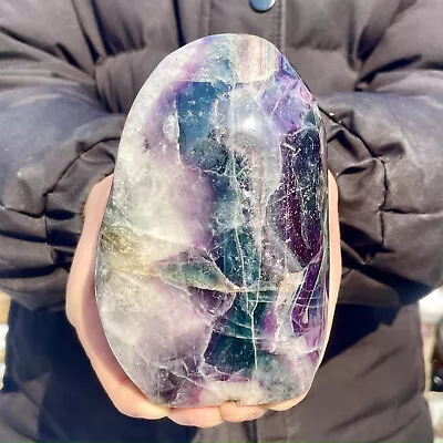 2.4LB Natural Rainbow Fluorite Obelisk Quartz Crystal Raw Stoner  Healing • $0.99