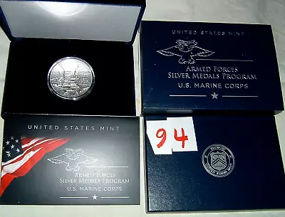 2022 Armed Forces Silver Medals Program US Marine Corps 2-1/2 OZ Silver Medal • $219.95