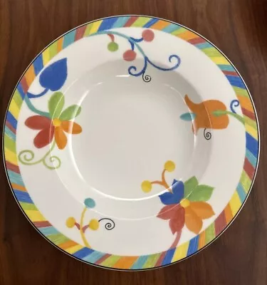 Villeroy & Boch Wonderful World Ipanema 9 1/2” Soup Bowl Vibrant Colorful • $25