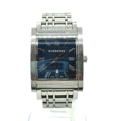 $195 • Buy Burberrys Watch  BU1551 32mm Men's Navy Blue X Silver