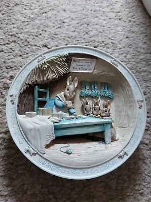 Beatrix Potter Peter Rabbit 3D Musical Plate Rosemary Tea And Lavender 1995 • £45