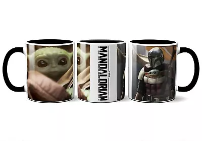 BABY YODA AND THE MANDALORIAN 11oz CERAMIC COFFEE MUG DISNEY STAR WARS THE CHILD • $14.99