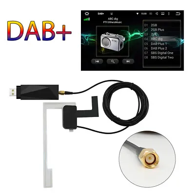 DAB+ Digital Radio Tuner USB Receiver Dongle For Android Car Stereo GPS Sat Nav • £49.99