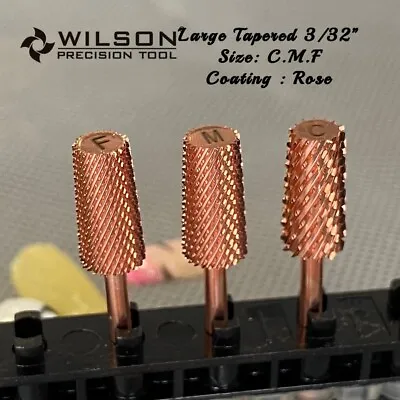 WILSON Large Tapered Nail Drill Bits 3/32   • $8.59