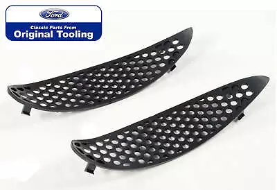 1996-1998 Ford Mustang Cobra Black Hood Scoop Insert Honeycomb Grille Pair LH RH • $45.09