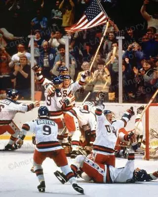 The US Stuns Russia In 1980 Olympics - Miracle On Ice Photo Print Poster Hockey • $18.99