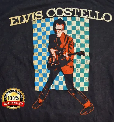 Elvis Costello Armed Force Tour '79 Concert Black Unisex S-4XL T-Shirt LM054 • $8.99