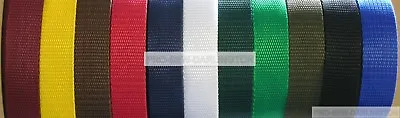 £3.99 • Buy Polypropylene Strap Webbing ( Choice Of Colours & Sizes )