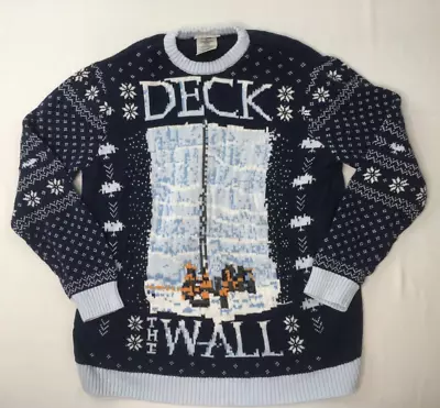 Game Of Thrones Sweater Men's XL Deck The Wall Ugly Christmas Sweater • $8.95