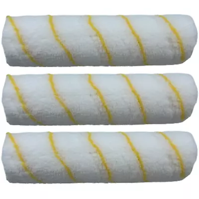 3x Paint Roller Sleeves 9 Inch Set Emulsion Rollers Painting Wall Decorating DIY • £7.99