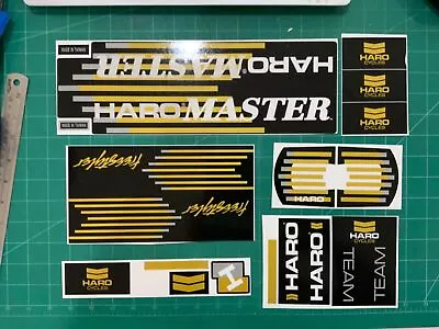 Haro Master88 Black And Gold Strip Bmx Sticker Decals • $61.94