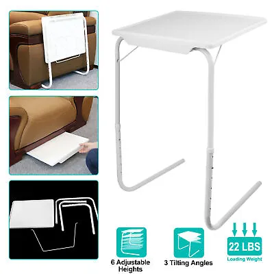 Folding Table Desk Portable Smart TV Tray Laptop PC Dinner Bed Sofa Mate Table • $29.99