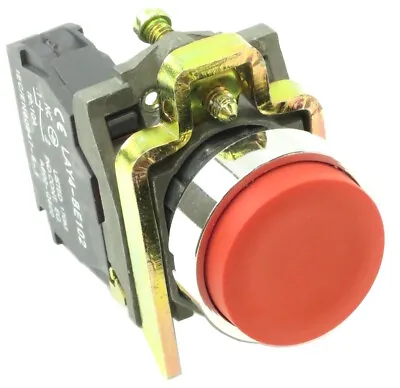 YC-XB4-BL42 22mm Red Projecting XB4 Style Push Button 1NC Contact Block • $12.99