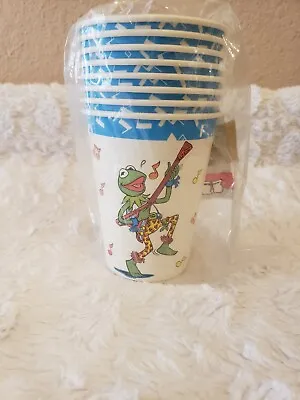 Vintage 1980's Disney Muppets Party Paper Cups Supplies 8 Pack NIP • $13.99