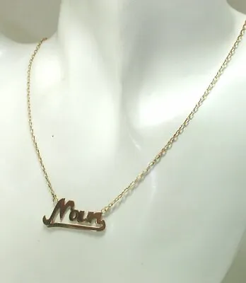 9 Carat Gold Neclace With The Name NAN • £131.89