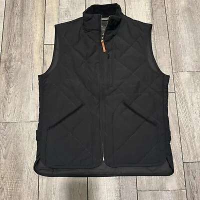New J.Crew Mens Sussex Vest Black Primaloft Quilted Full Zip Pockets Size Small • $44.99