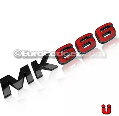 $16 • Buy 1- NEW 3D Adhesive MK6 Gloss Black Rear Emblem Badge 19mm Fits VW MKVI BLACK RED