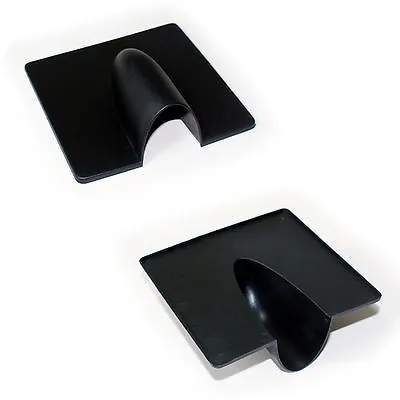 Qty 2 Black Brick Buster Plate Cable Wall Entry Tidy Cover Satellite Coaxial • £4.99