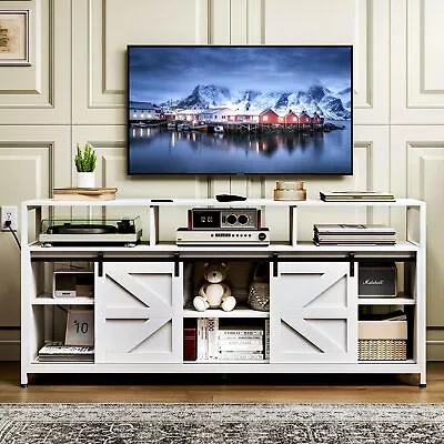 TC-HOMENY TV Stand Cabinet With RGB LED + Power Station 70  Entertainment Center • $194.99