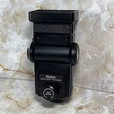 Vivitar 285-HV Zoom Thyristor Shoe Mount Flash Untested • $9.99