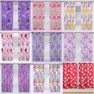 £34.90 • Buy Girls Curtains 54  & 72  Disney Frozen, Peppa Pig, Pony, Lol Surprise + More 