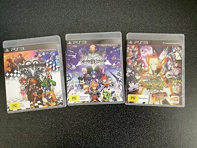Kingdom Hearts HD 1.5 ReMIX + 2.5 ReMIX PS3 Bundle+ Ultimate Ninja Storm Rev • $27.95