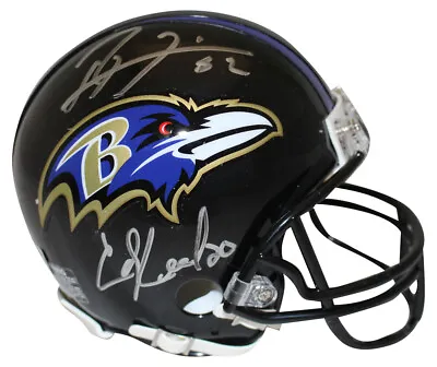Ray Lewis & Ed Reed Signed Baltimore Ravens VSR4 Mini Helmet Beckett 38886 • $299.99
