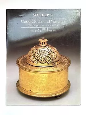 Sotheby's Zurich 1990 Antique Clocks & Watches Gentlemen Auction Price Guide • £19.99