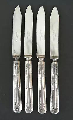 Set Of 4 ~ 1835 R Wallace Silverplate 6.25  Cheese Fruit Knives • $12