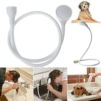 Single One Tap Fitting Shower Bath Head & Hose Spray Hair Wash New • £7.99