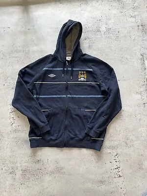 Manchester City Fc Football Jacket Umbro MCFCSoccer Jersey Umbro Size XLVintag • $39